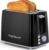 Broodrooster - Toaster - 2 sleuven - 750W - Zwart •